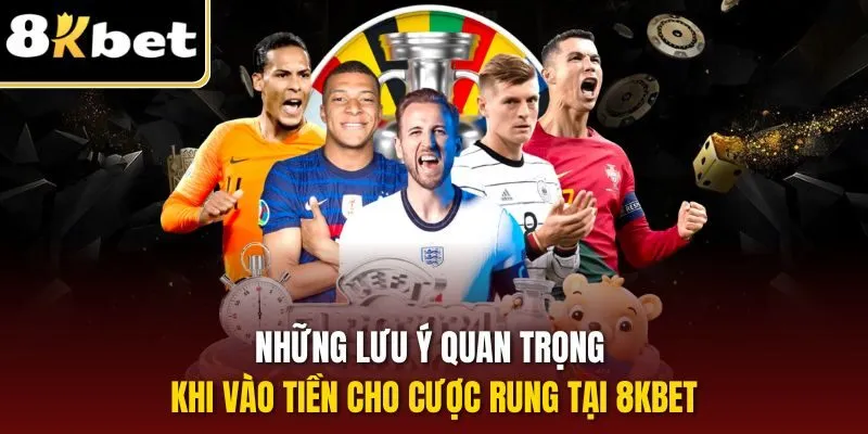 Những lưu ý quan trọng khi vào tiền cho cược rung tại 8KBET